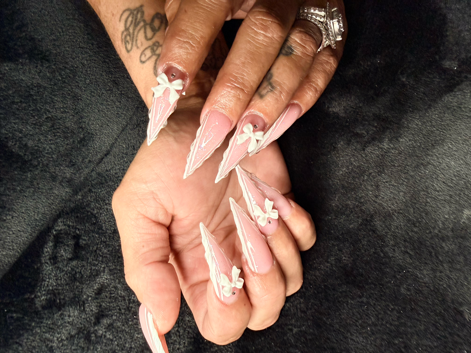 Minimal geometric nail art